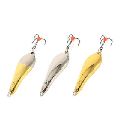 China FISH KING Metal Winter Jig Fishing Hard Lure Artificial Bait Fishing Spoon Ice Hook 7008 for sale