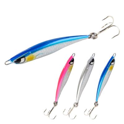 China FTK Fishing Casting Tackle Bass Fishing Lure Artificial Casting Bait FTN-04 Metal Cast Jig Spoon Shore Lead Fishing Lure Sea Bait for sale