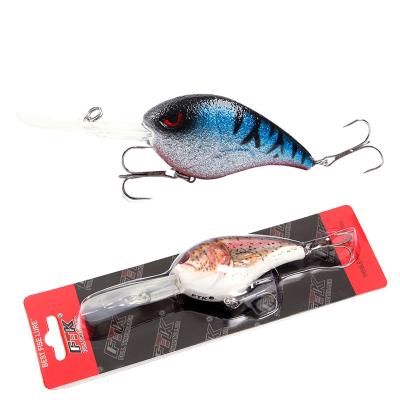 China FTK 28G 76MM Lure Minnow Crank Lure Hard Lure Artificial Bait Fishing Bass Salmon Trout Fishing Crank Bait Sinking Swim FTKB01 for sale