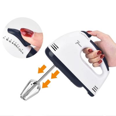 China Cordless Electric Kitchen Mixer 220V 100W 7 Speed ​​Egg Beater Batter Batter Flour Bread Dough Hand Mixer for sale