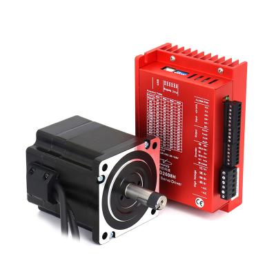 China Aubalasti YAKO Nema34 Closed Loop 6A Stepper Motor Driver Kits Shaft Dia .14mm Phase 2 4.2N.m With 3M Cable YK286EC80A1+ESD2608H ESD2608H+YK286EC80A1 for sale