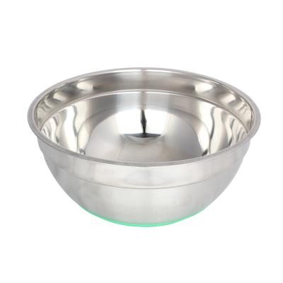 China Disposable Eco-friendly Stainless Steel Mixing Bowl Salad Cutter Bowl Stainless Steel Salad Bowl Set for sale