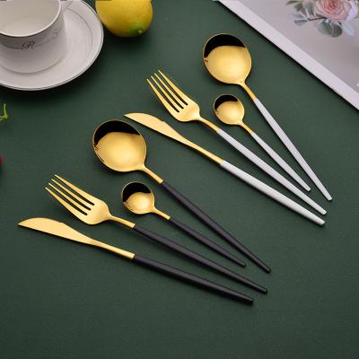 China Viable Style Stainless Steel Nordic Fork Knife 4 Piece Cheap Ins Color Set Forks for sale