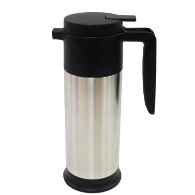 China 700ml and 1000ml Vacuum Stainless Steel Thermos Coffee Maker Double Wall PORTABLE Insulated Easy Press Coffee Pot for sale