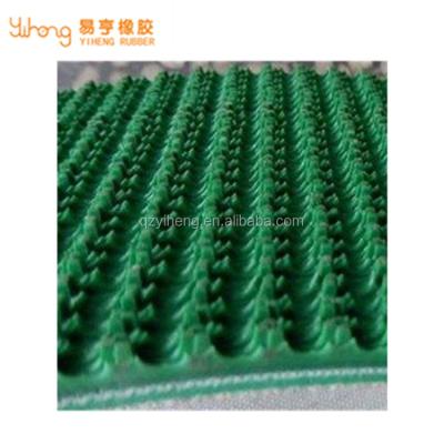 China Fabric and rough rubber top rubber conveyor belt for sale