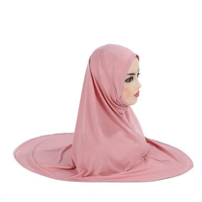 China Hijab H0115 fashion design fashion hijab role brim shawl tank top soft breathable rayon kerchief viscous muslim muslim hat stocks for sale