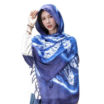 China W0008 Hijab Style Head Scarf 90*180cm Women's Modest Cotton Linen Monochrome Muslim Long Hat Shawl Cheap Wholesale Women for sale