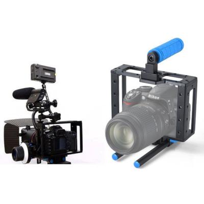 China New DSLR camera cage RIGS for Canon Dslr 5D MARK II III 7D with 15mm guide rail for sale