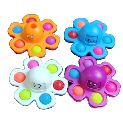 China Silicone Bubble Hand Spinner Toys Simple Dimple Face Changing Octopus Stress Relief Sensory Toy For Kids Adults M3313 for sale