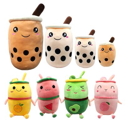 China Hot Selling Cute Gift 25/35/50cm Boba Plush Toys Milk Tea Cup Soft Plush Toy Cute Animal Plush Toys for sale