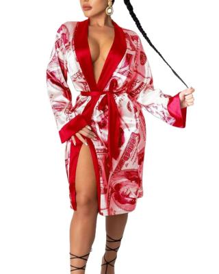 China Wholesale Price Women's Long QUICK DRY Silk Morning Robe Gowns For Women Robe De Chambre Female for sale