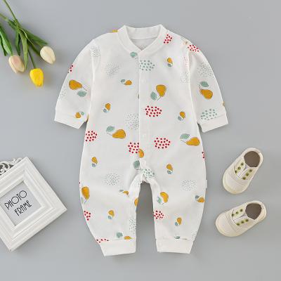 China Other Custom 100% Cotton Baby Jumpsuit Newborn Baby Overalls Clothes 0-3-6 Months Baby Pajamas for sale