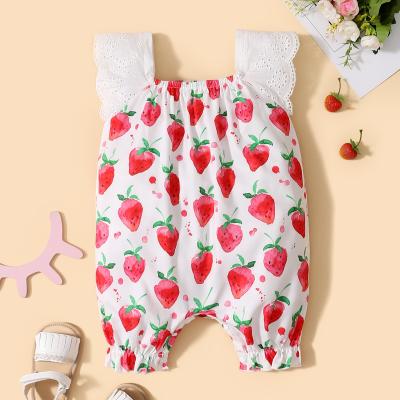 China Other Lovely Wholesale Flower Print Woven Clothes Korean Kids Wear Children's Clothes Baby Clothes for sale