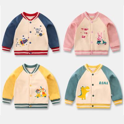 China Korean high quality viable children's street jacket baby spring and autumn cardigan baseball jacket for sale