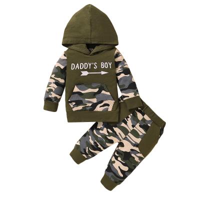 China Custom Anti-wrinkle Boy 2pcs Clothing Set Autumn/Winter Children's Costume Hoody Sweaters Short Hoodie for sale