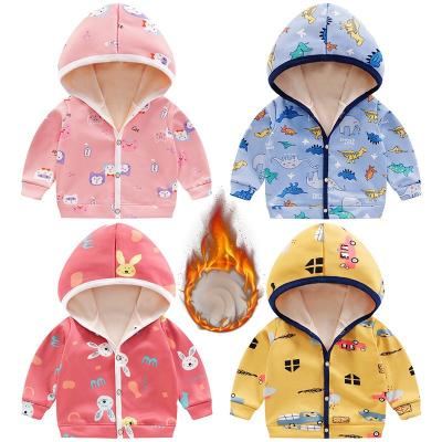 China Fashion Kids Winter Jackets Windproof Girls Thicken Hoodie Toddler For Baby Fleece Kids Fall Jackets for sale