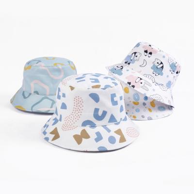 China Wholesale Designer Lovely Cute Printed Comfortable Outdoor Children Baby Summer Fisherman Kids Bucket Hats for sale