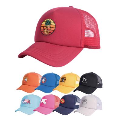 China JOINT Embroidery Distressed 5 Panel Wholesalers Men's Plain Foam Trucker Hats With Custom Logo for sale