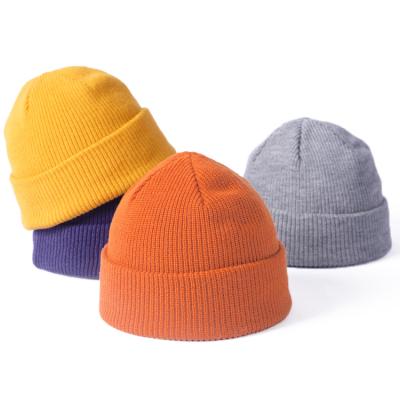 China Custom Logo Blank Womens Polyester Knit JOINT Acrylic Knit Recycled Beanie Winter Hats for sale