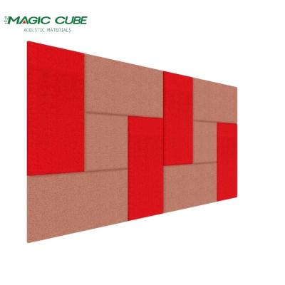 China Bevel Edge Fabric Acoustic Wall Panel MDF Frame 600mm For Home Theater for sale