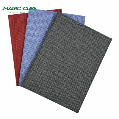 China Glass Wool Fabric Wrapped Wall Panels Aluminium Frame For Fire Protection for sale