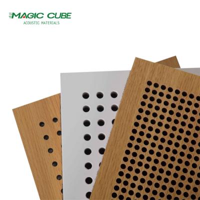 China 16/16/8 Pattern Veneer Sound Proof MDF Acoustic Wood Panel for Wall Decoration for sale