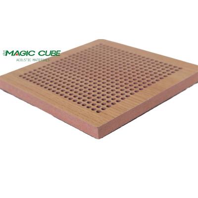 China Solid Wood Core Material Noise Reduction Wooden Perforated Board for Wall and Ceiling for sale