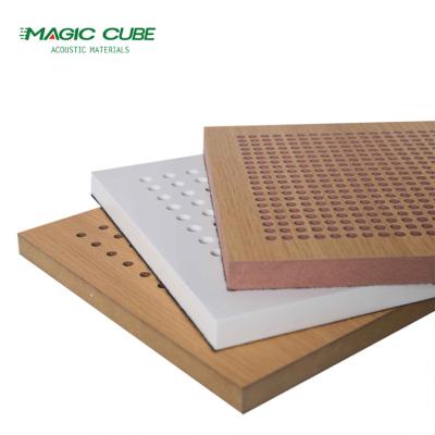 China Modern Design High Density 12mm/15mm/18mm Interior Decorative Perforated Wood Panels for sale