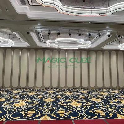 China Fabric Surface Acoustic Folding Partition 80mm Thickness For Office for sale