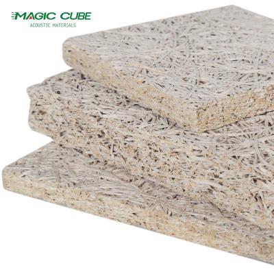 China 20mm Thickness Wood Wool Board Insulation Flame Resistance For Ceilings Straw for sale