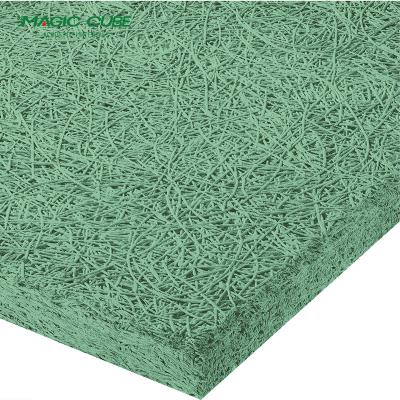 China Office Building Acoustic Wood Wool Board Customized With Envirocoustic Paint for sale