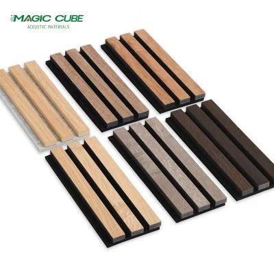 China Melamine Finish Woodupp Akupanel Decorative Acoustic Panel for Hotel Office Building for sale