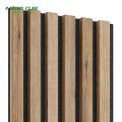 China HPL Finish Wall Panels Akupanel Acoustic Wall Panelling for Standard Size 2400*600*21 mm for sale