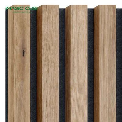 China Contemporary Design Style Melamine Surface Fire Retardant Wood Veneer MDF Polyester Panel for sale