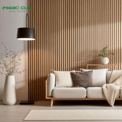 China Wall MDF Acoustic Slat Wood Wall Panel For Theater Wooden Wall Panel for sale