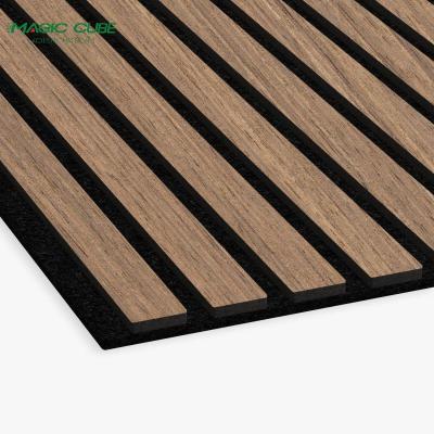 China Houses Wood Veneer MDF Wooden Acoustic Panels With Good Quality Pet Wood Panel for sale