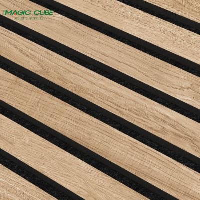 China Office Easy Cleaning Acoustic Wood Panel Wall With Veneer Surface for sale