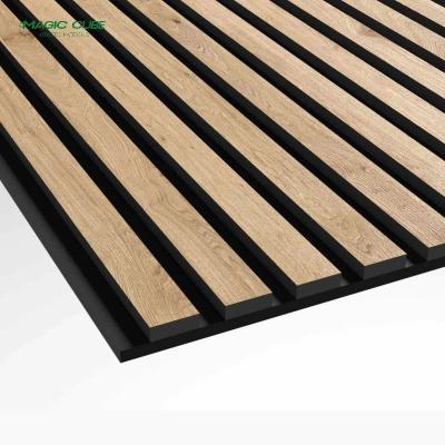 China Houses Decorative Acoustic Wood Wall Panels For Classroom Sound Absorption for sale