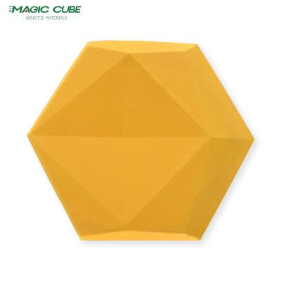 China Hexagon 3D Pet Polyester Fiber Acoustic For Wall Covering for sale