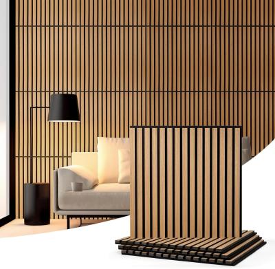 China Wall and ceiling Decoration 240cm Height 3d Board Wood Slat Wall Panels for sale