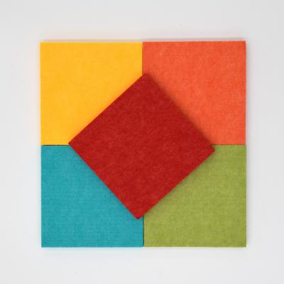 China Multi-color Sound Absorption PET Acoustic Panels Polyester Felt Acoustic Panels for sale