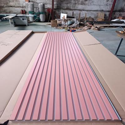 Cina Feltro professionale Polyester Akupanel DIY autoadesivo PET feltro pannelli acustici pannello in fibra di poliestere ad alta densità in vendita