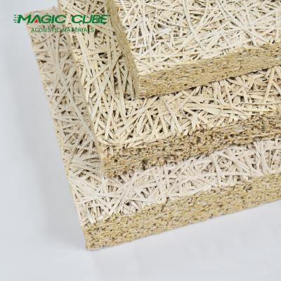 China Top Selling Noise Cancelling  fireproof wood fiber cement panel hexagon wool wood panel For Ceilings for sale