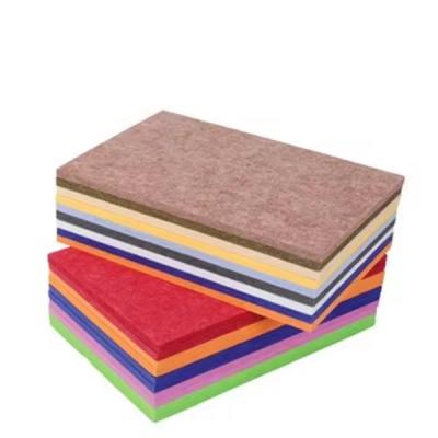 China Custom Polyester PET Felt Wandplatten Tagungsraum Aufnahmestudio Polyesterfaser Akustikplatte zur Werbung zu verkaufen