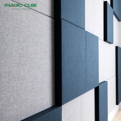 China Cinema Indoor Noise Reduction 25mm Thickness Fabric Wrapped Wall Panels for sale