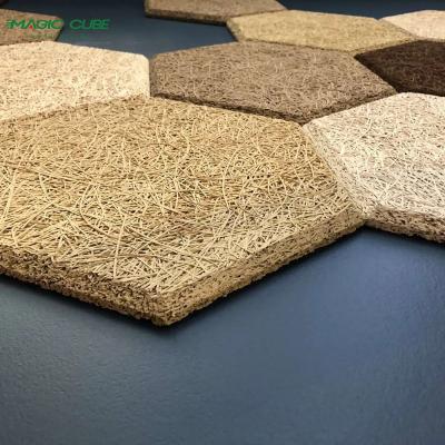 China Fireproof Wood Wool Acoustic Panel for High-Performance Sound Absorption for sale