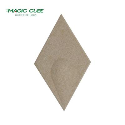 China Decorative Colorful 3D Polyester Fibre Board For Wall Covering for sale