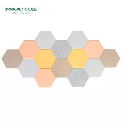 China High-Density Polyester Acoustic Panel Fireproof Multi-Scene Sound Reduction Panel for sale