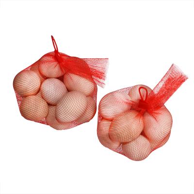 China safety fresh garlic bawang putih mesh bag for garlic wholesale PE onion plastic mesh bags for packaging potato garlic for sale