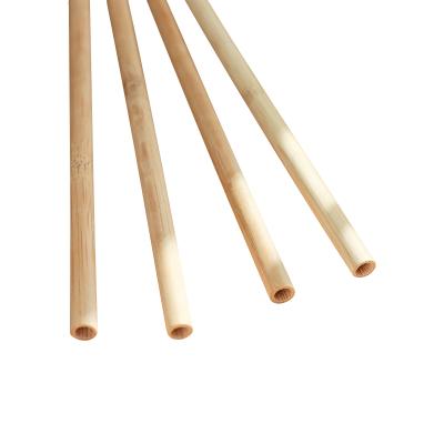 China Disposable Logo Disposable Bamboo Straw Eco Friendly Customized Reed Rice Straw Bamboo for sale